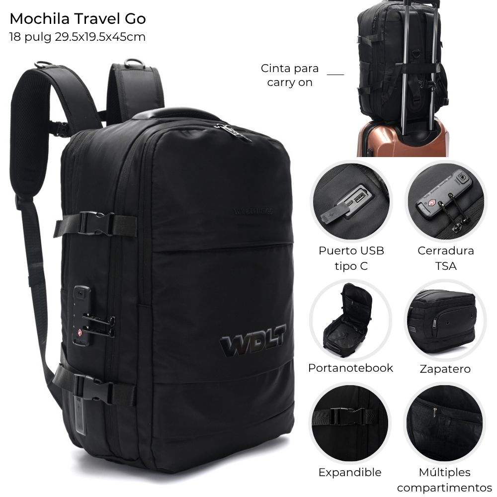 MOCHILA TRAVEL GO