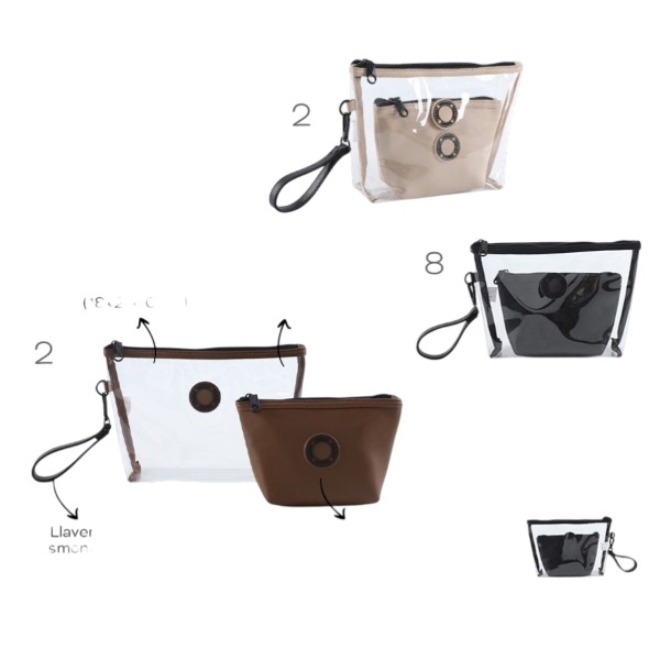 PORTACOSMETICOS TRENDY SET X2